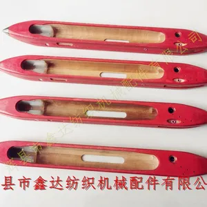 Wooden Shuttle With Red Steel Paper For Silk Loom thumbnail-3