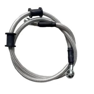 High Quality DOT SAE J1401 Approved Stainless Steel Braided Brake Banjo End Fittings PTFE Motorcycle UTV ATV Brake Hose Line thumbnail-4
