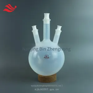 2l Single-necked Pfa Rotary Evaporation Flask With 29 Mouth, Transparent Polytetrafluoroethylene Round-bottom Reaction Flask, Corrosion-resistant Distillation Flask thumbnail-4