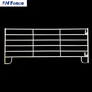 Customized Oval Rail Cattle Yards Panel Horse Arena Fencing Galvanised Fence thumbnail-2