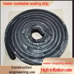 Rapid Sealing Water Swelling Rubber Waterstop Strip Anti Erosion Waterproof Strip for Underground Pipe Gallery thumbnail-3