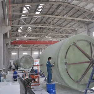 Outdoor UV Stabilized Fiberglass FRP Storage Tank Anti-UV Fiberglass Vessel for Open Air Chemical Storage thumbnail-4