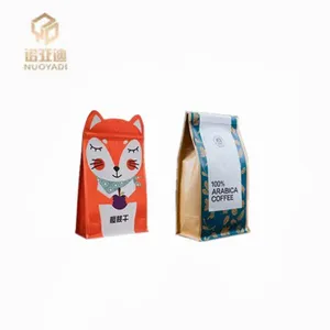 Eight-Sided BOPP Gravure Printed Square Bottom Pet Food Packaging Flat Bottom Box Pouch With Stand-Up Feature Seal Bag thumbnail-1