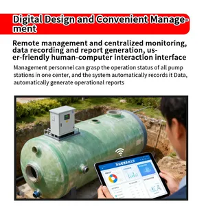 Fiberglass Reinforced Plastic Integrated Sewage Pumping Station For Municipal thumbnail-4