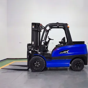 4-wheel Drive Electric Forklift Cheap Price 4 Ton Hydraulic Pallet Portable Battery Forklift thumbnail-2