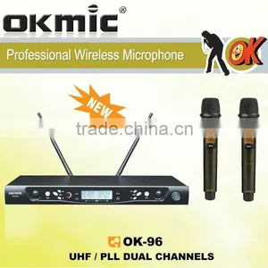 OK-96 UHF Wireless Microphone Dual Channels/UHF PLL 32/99 Channels thumbnail-1