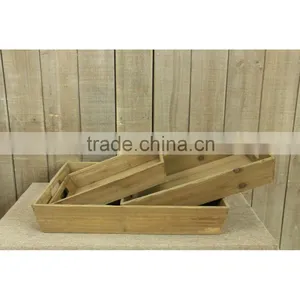 Wholesale High Quality Antique Rectangular Kitchen Storage Wood Plates in 3 Size thumbnail-2
