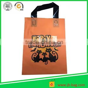 Large Frosted Plastic Handle Shopping Party Gift Bags Orange thumbnail-6
