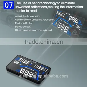 Europe Hot Selling GPS Q7 Car HUD 5.5 Inch Screen Multi Color Car HUD Head Up thumbnail-1