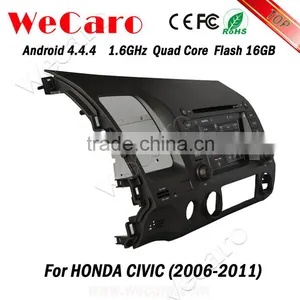 Wecaro Android 4.4.4 Car Dvd Player Touch Screen for Honda Civic Dashboard TV Tuner 2006 - 2011 thumbnail-5