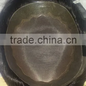 For Black Women Super Thin Skin Toupee Natural Human Hair Womens Toupee Real Hair Toupee thumbnail-3