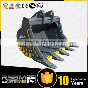 High Quality Wear Assistance HARDOX500 NM400 Excavator Bucket for 1-80t Excavator thumbnail-1