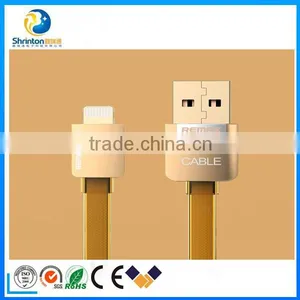 Popular Remax High Quality Golden USB 2.0 Charging Cable thumbnail-1