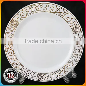 Flower White Plastic Hot Food Plate thumbnail-1