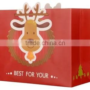 Fancy Elk Paper Shopping/Gift Bag With Handle For Christmas thumbnail-3