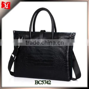 Hot Selling Men Crocodile Leather Briefcase File Folder Wholesale Briefcase thumbnail-1