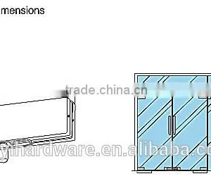 V-211 Patch Fitting for Frameless Glass Door/ Glass Patch Fittings on Sales thumbnail-2
