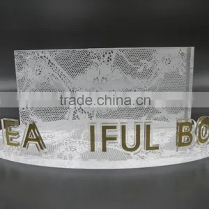 Custom Silk Screen Printing Plexiglass/acrylic/PMMA Retial Counter Cosmetic Leaflet Pocket Display Stand,table Brochure Holder thumbnail-1