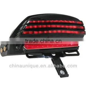 Clear Lens Motorcycle Integrated Tail Lights With Turn Signals for Harley Davidson thumbnail-1