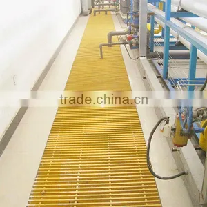 Pultrusion FRP Grate FRP Floor Grating Fiberglass Trench Grate thumbnail-3