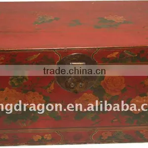 Chinese Antique Hand -painting Flower Shanxi Chest 86*46*40cm thumbnail-1