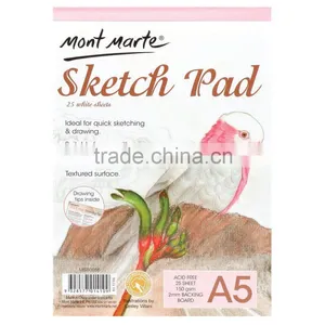 Mont Marte Sketch Pad 150gsm 25 Sheet A5 thumbnail-1