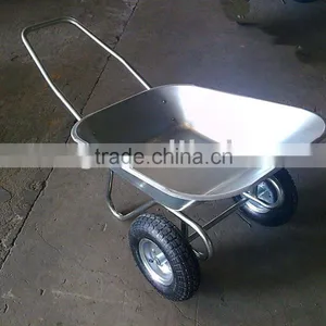 Qingdao RUNTONG Two Wheel Wheelbarrow,Metal Garden Tool Wheelbarrow thumbnail-1