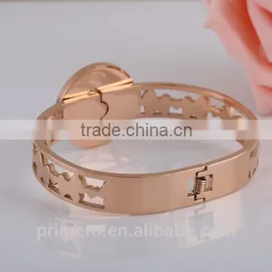 New Fashion Lucky Horse Female Bangle Rose Gold Bracelet For Women thumbnail-3