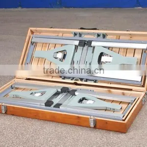 Folding Portabe Wooden Camping Table With 4 Seats thumbnail-2