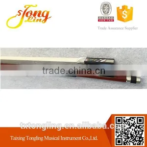 Ebony Violin Bow With Flower Patten Violin Bow Hair thumbnail-1