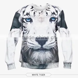 Unsex Withou Hood Sublimation Animal Crew Neck Sweatshirt thumbnail-4