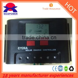 Good Price 12v/24v 48v 20ah Pwm Solar Charge Controller thumbnail-1