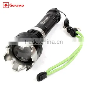 GOREAD A2 High Bright Rechargeable Focusable LED Flashlight XML T6 thumbnail-1