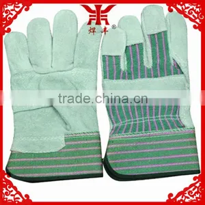 Different Kinds of 10.5 Inch Patch Palm Cow Split Leather Safety Gloves thumbnail-1