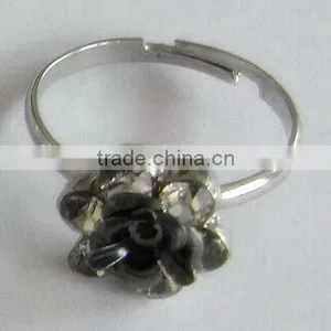 Fashion Adjustable Ring With Rhinestones thumbnail-1