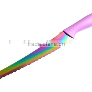 Titanium Professional Chef Knife With Colored Handle thumbnail-1