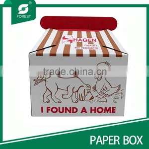 PAPER CARDBOARD SUITCASE BOX WITH HANDLE thumbnail-4