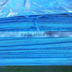 TEAR RESISTANT WATERPROOF PP /PE TARPAULIN BLUE COLOUR FINISHED STRIPED HEM 1 METER INTERVAL ANTI-AGING TRUCK-COVER ANTI-UV thumbnail-5