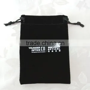 Black Velvet Jewelry Pouch Bag thumbnail-1