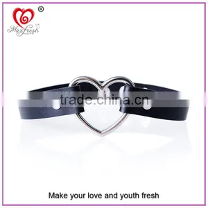 New Arrival Black Mens Leather Necklace Hottest Selling Mens Leather Necklace thumbnail-1