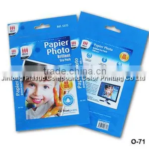 Zipper Plastic Packaging Bag With Euro Hole thumbnail-1