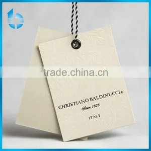 High Quanlity Garment Paper Hangtag for Trouser Jumpsuit thumbnail-1