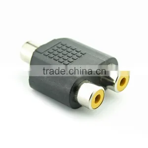 3. 5mm Stereo Jack (Female) to 2 RCA Jack (Female) Splitter Adaptor thumbnail-1