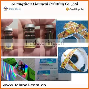 Laser Printed Vinly Drug Label Sticker for 10ml Vial Quality Choice thumbnail-1