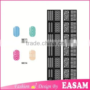 Amazing 12pcs/sheet Long Nail Vinlys Sticker,nail Vinlys Stripers thumbnail-1