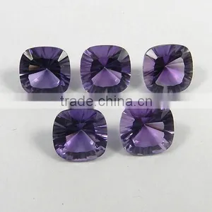 High Quality Loose AAA Gemstone, Top Grade Gemstones Amethyst Quartz Loose Cushion Cut Gemstone thumbnail-3