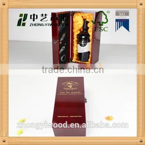 Trade Assurance FSC Unfinished Solid Pine Wood Natural Color Wine Box thumbnail-4
