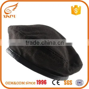 Navy Black Beret Motorcycle Alarm Manufacturer of Military Beret thumbnail-3