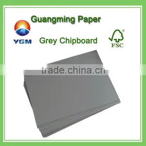 3mm Good Stiffness Double Side Chip Board for Rigid Paper Box Laminated Grey Chipboard thumbnail-1