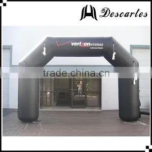 Black Inflatable Archway Gate, 4m Wide Inflatable Sport Race Arch for Events thumbnail-1